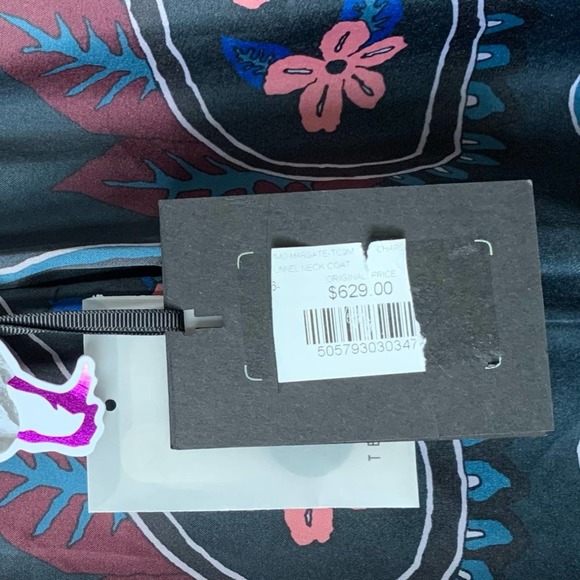 Ted Baker Margate Funnel Neck Coat Wool Blend w/ Removable Inset Bib in Charcoal - Picture 15 of 16